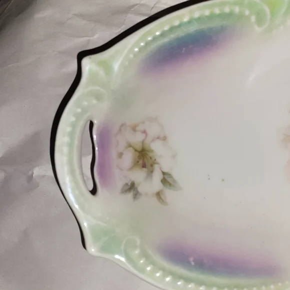 Vintage Oval Floral Tray/Dish - Picture 3 of 6